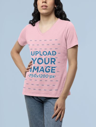 Women Custom V Neck T-Shirt - Urban Arteezi
