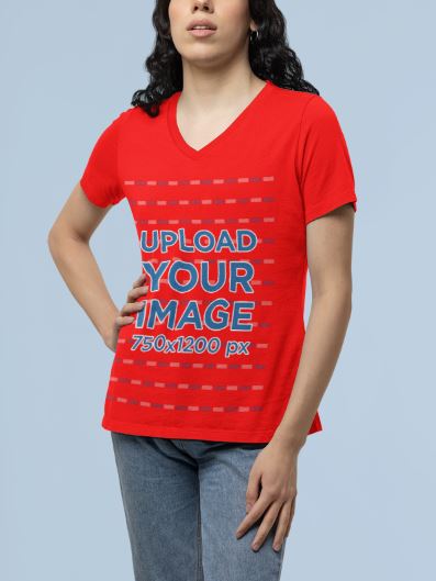 Women Custom V Neck T-Shirt - Urban Arteezi