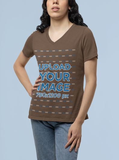 Women Custom V Neck T-Shirt - Urban Arteezi