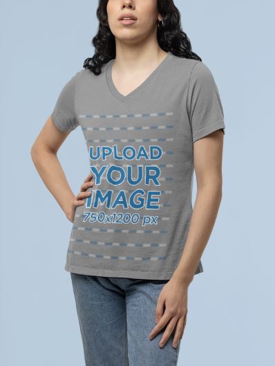 Women Custom V Neck T-Shirt - Urban Arteezi