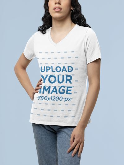 Women Custom V Neck T-Shirt - Urban Arteezi